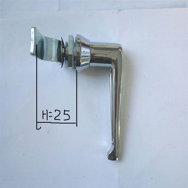 现货工业设备把手锁结实锌合金手柄锁 按钮锁芯执手锁 机箱锁漂亮