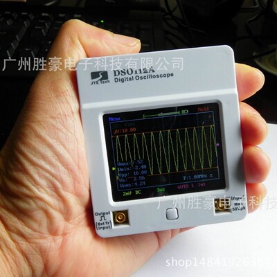 JYETechDSO112A袖珍示波器2MHz带宽5M采样全屏触摸手提数字示波器