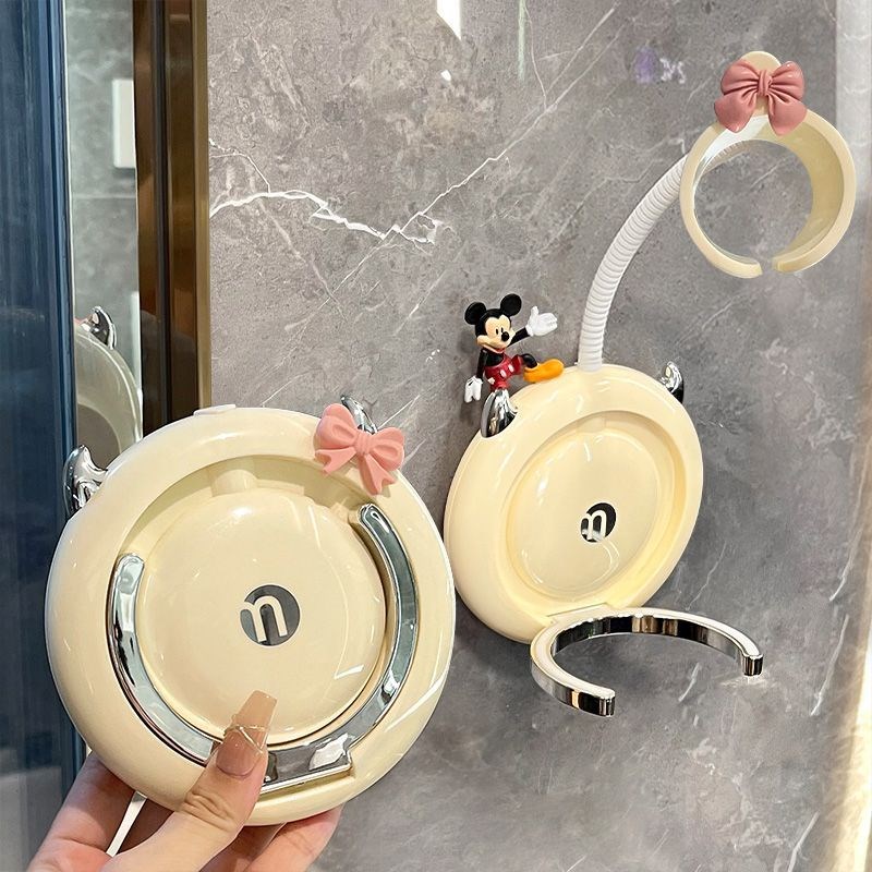 吹风机置物架免打孔壁挂式卫生间浴室挂架宿舍挂墙上懒人收纳可爱