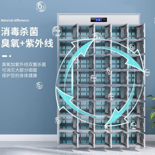 不锈钢食堂碗筷柜消毒餐具柜员工多门储物饭盒柜紫外线臭氧餐盘柜