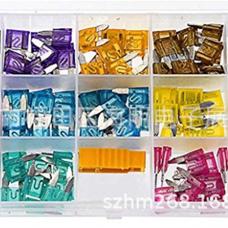 180PCS小号汽车插片保险丝盒装2A3A5A7.5A10A15A20A25A30A35A40A