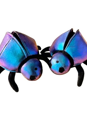 Doug the Bug Plushie亮皮甲壳虫仿真昆虫毛绒公仔整蛊玩偶抱枕