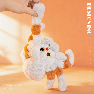 仿真红鼻子蜘蛛公仔昆虫毛绒玩具搞怪蜘蛛整蛊女友玩偶送朋友礼物