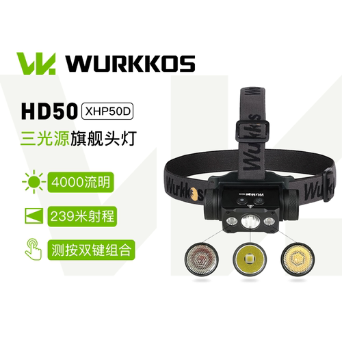索菲恩HD50头灯21700筒直充