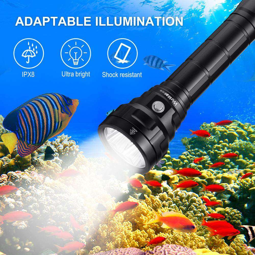 Sofirn索菲恩DL40强光潜水手电筒LH351D*4防水赶海4800LM高显色
