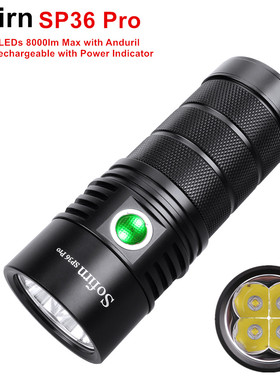 索菲恩SP36 PRO C口直充8000流明强光3*18650电筒Anduril 2