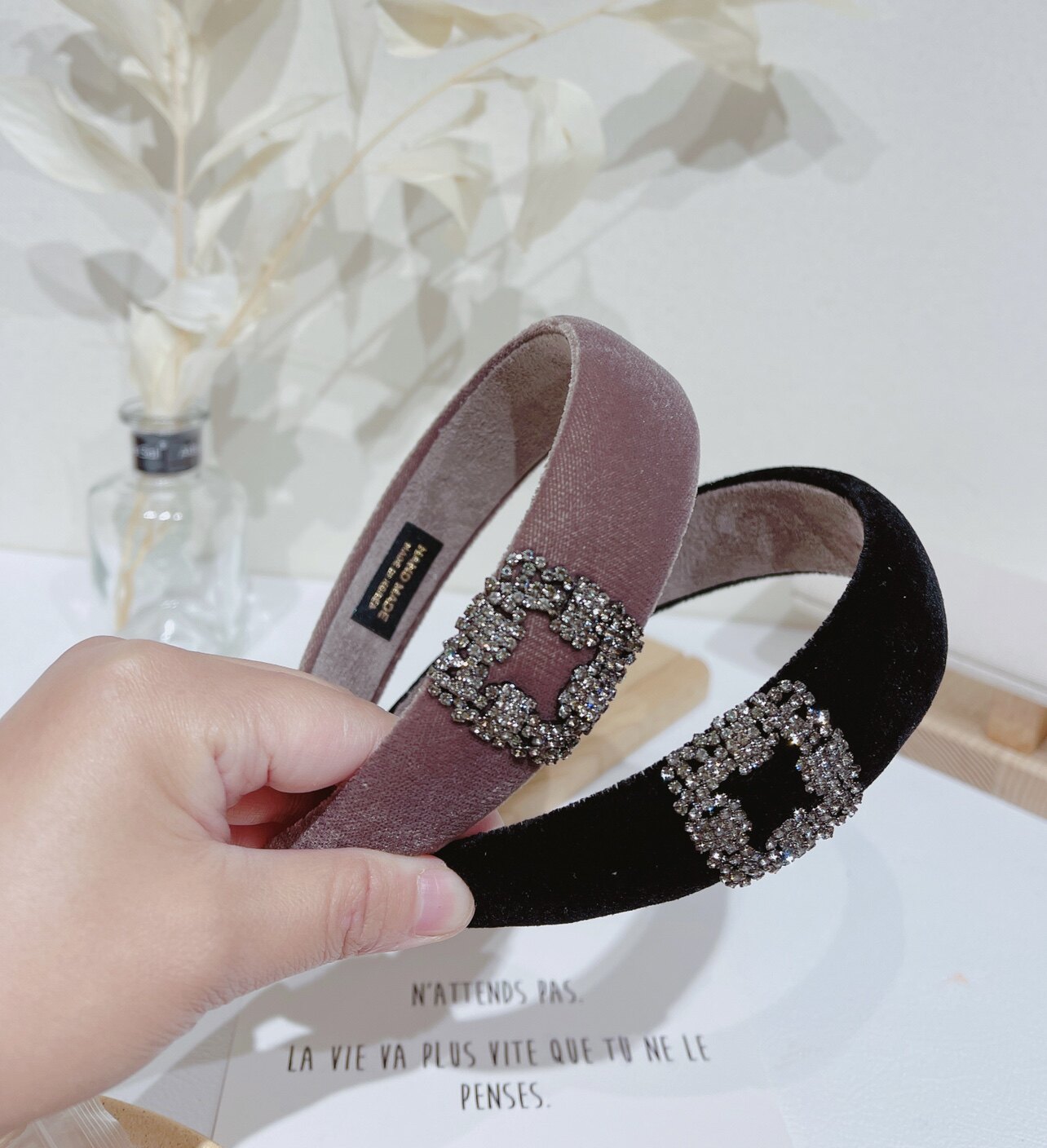 CHIC JEWELRY韩国新款小众高级感镶钻闪亮奢华发箍气质发卡发饰