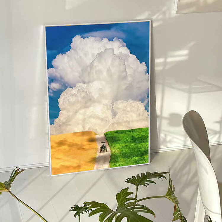 钻石画满钻客厅小件珠绣贴钻十字绣2025新款风景治愈系卧室现代5d