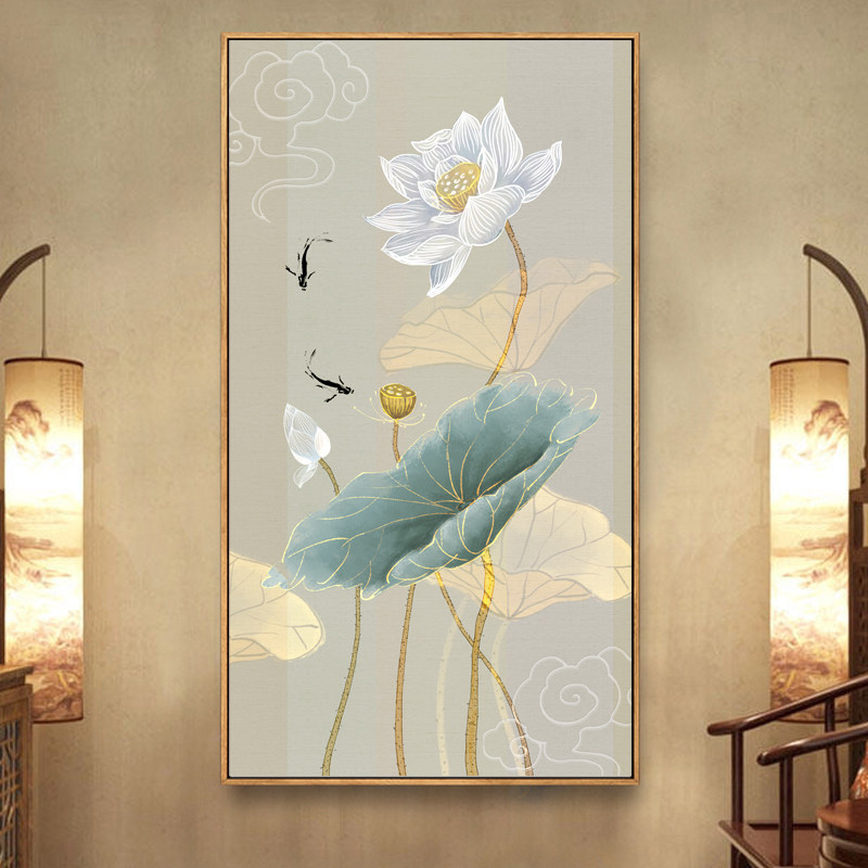 荷花玄关画图片大全,荷花玄关寓意(第13页)_大山谷图库