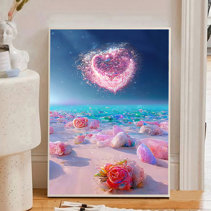 北欧ins风钻石画满钻5d卧室客厅小件点贴砖十字绣2025新款手工diy