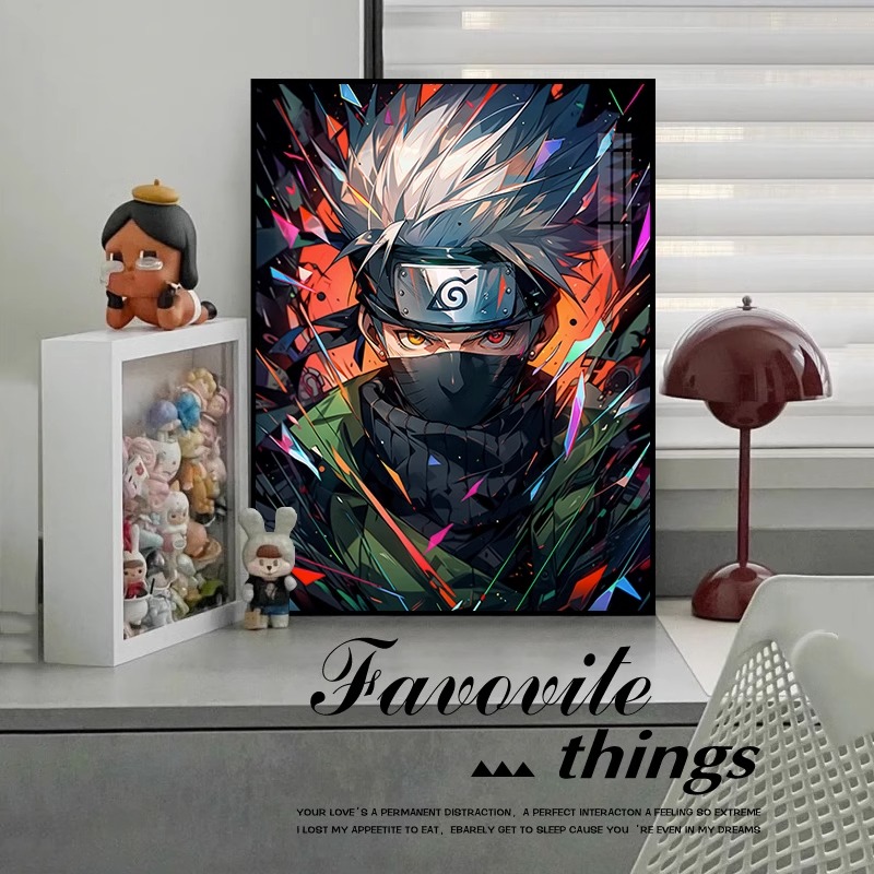 火影忍者人物卡卡西钻石画满钻2025新款卧室儿童手工点贴画十字绣