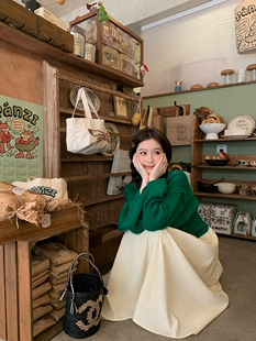 新款 杨杨yangruoyu高级感韩系针织衫 女2023春季 镂空设计感上衣潮