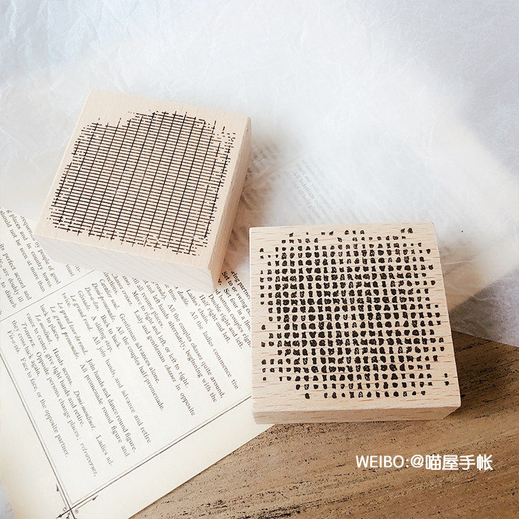 喵屋手帐手账榉木印章原创复古基础打底底纹斑驳方格做旧网格背景在类目 电子词典/电纸书/文化用品, 日常学习用品, 学生用印中 - 来自Buy2taobao.com提供专业的淘宝代购服务