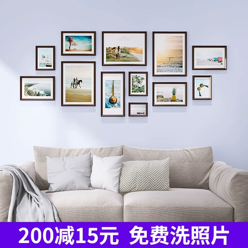 Фотография гостиной, фотография Бесплана, пробивая INS, северная европейская современная простая настенная фотомамбамная фоторадка сочетание комбинация бесплатно фотография печати