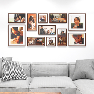 饰相框挂墙贴 ins网红客厅相片冲洗照片墙装 免打孔组合创意背景板