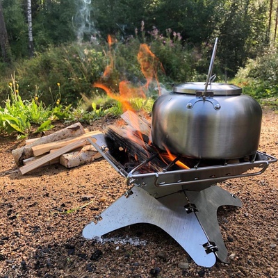 winnerwell不锈钢折叠焚火台S码户外露营围炉煮茶取暖神器焚火台