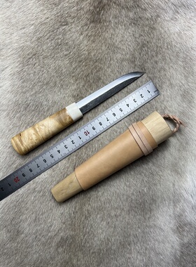 【玩·手作】锻造雅库特手工刀多功能户外刀露营刀bc刀民族刀