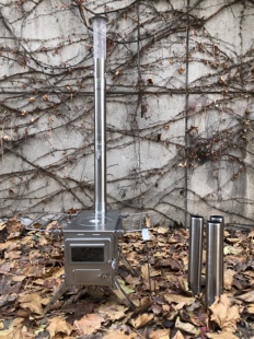 winnerwell四脚M码单侧窗不锈钢柴火炉露营柴火炉不锈钢柴火炉