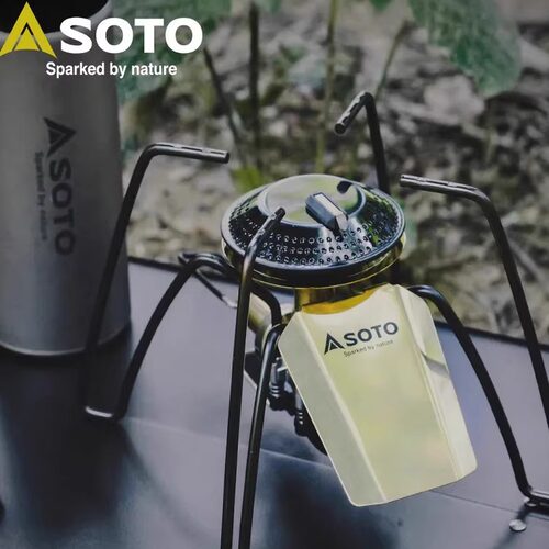 日本SOTO ST-340BR黄铜版黑蜘蛛炉户外露营登山折叠炉头