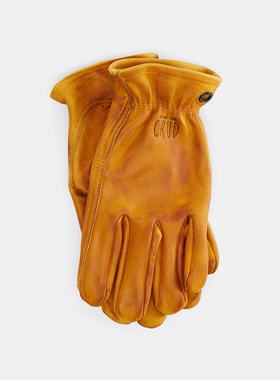 Crud牛皮手套户外露营手套bc露营手套复古骑行穿搭手套