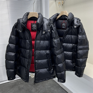 行走的鹅绒被！冬季男女时尚抗寒保暖可拆连帽超厚实鹅绒羽绒服潮