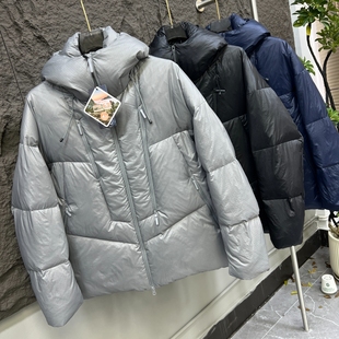 山系全天候！高蓬松90绒冬季男士加厚连帽羽绒服保暖面包服外套潮