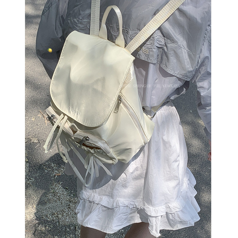 芭蕾风夏天小众双肩包包女式2024新款时尚休闲水桶包出游旅行背包,箱包皮具/热销女包/男包,通用款女包,淘宝优惠券,粉丝福利购,淘宝优惠卷