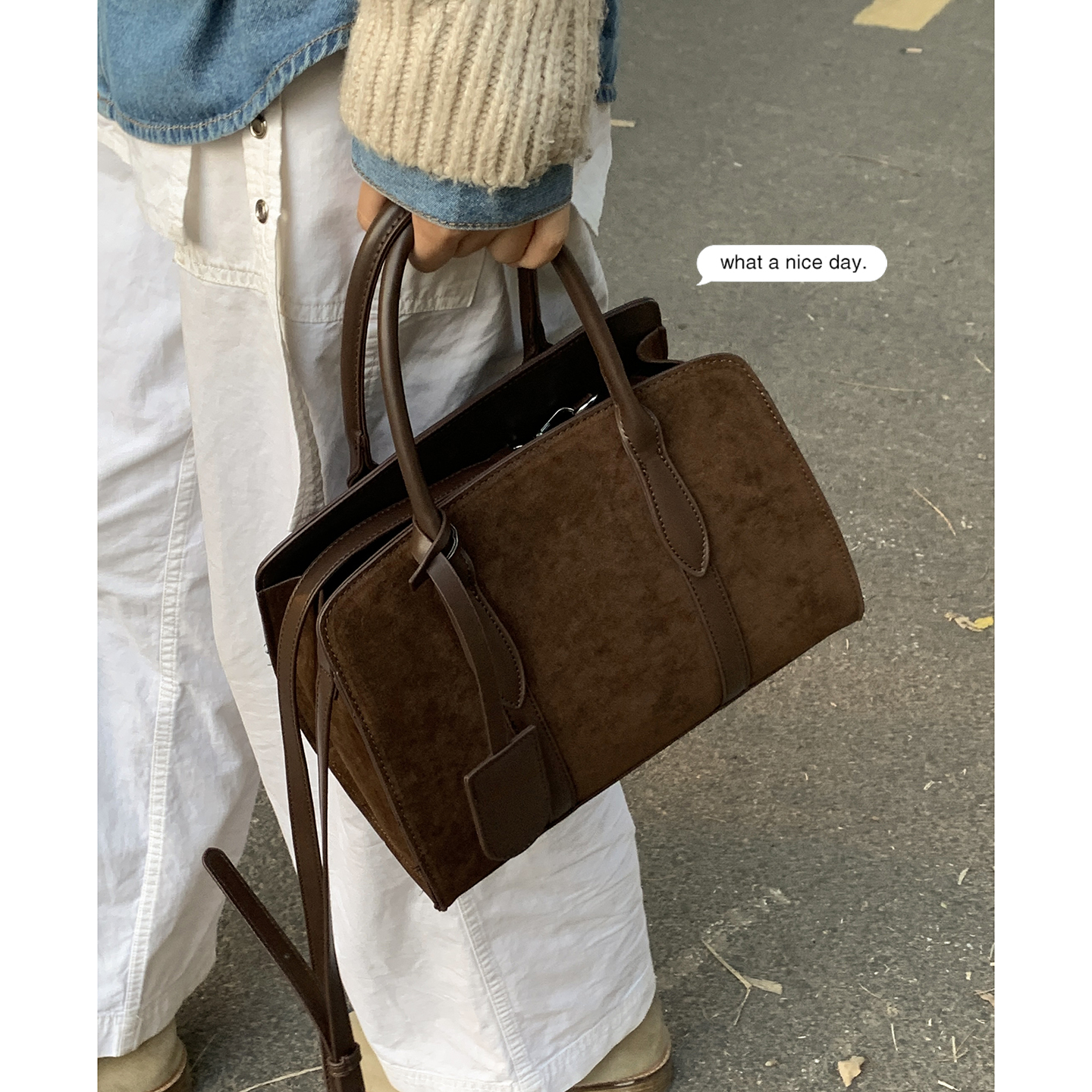 手提包包女式2025新款秋冬复古时尚手拎包韩系简约通勤百搭斜挎包