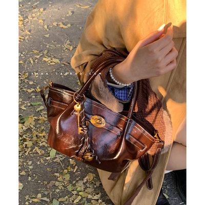 复古手提菜篮子包托特包