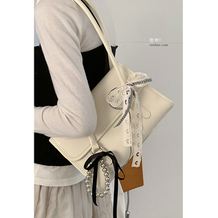 手提保龄球包简约大容量包 潮时尚 韩国小众腋下包包女春季 2025新款
