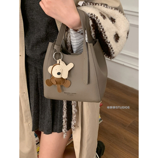 复古荔枝纹手提菜篮子包包女2025新款潮时尚托特包百搭单肩斜挎包