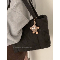 Демисезонная нейлоновая сумка через плечо с пухом для отдыха, коллекция 2023, Южная Корея