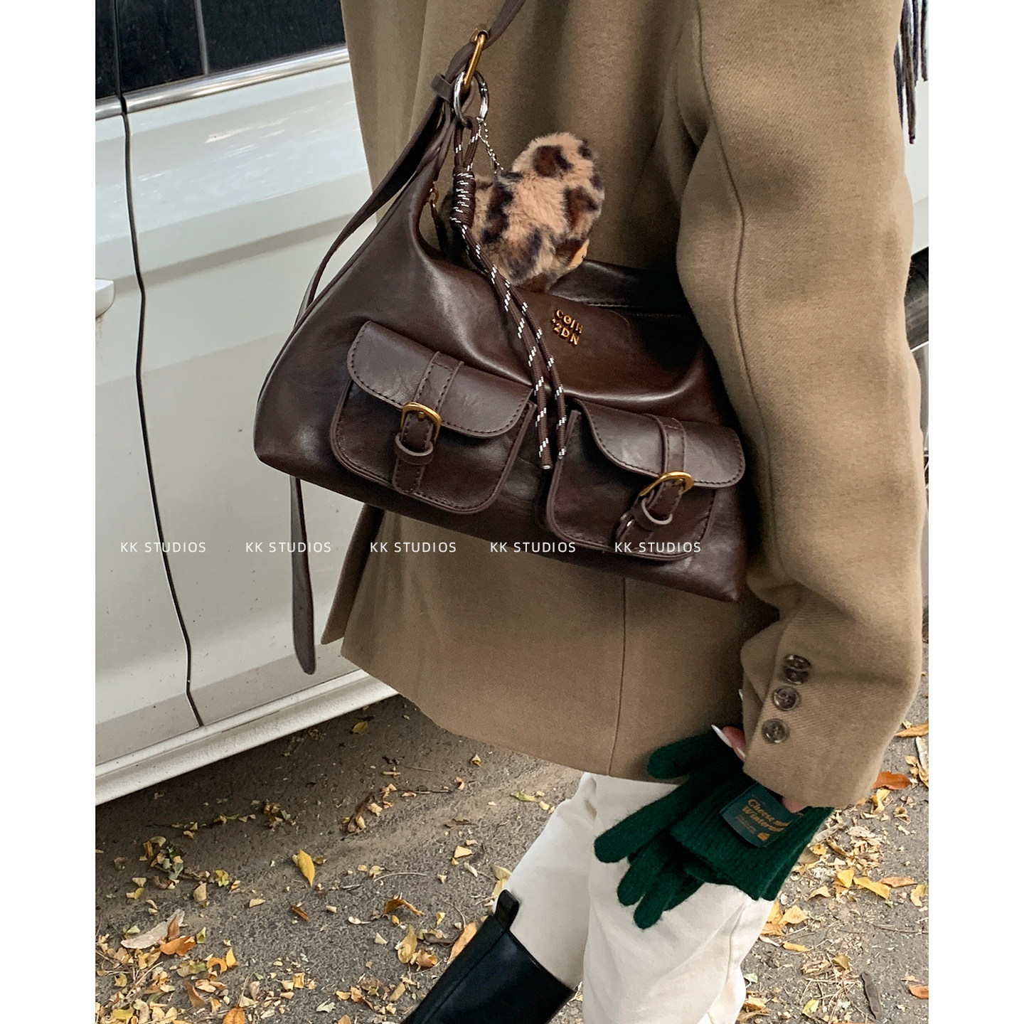 卡乐儿美拉德复古机场包托特包