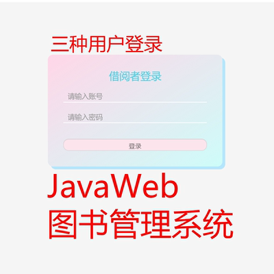 JavaWeb图书管理系统借阅系统jsp MySQL servlet+文档·定制代码