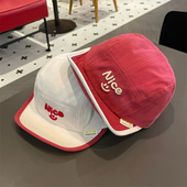 儿童帽子春秋简约刺绣软檐棒球帽男女宝宝遮阳防晒帽小童鸭舌帽潮