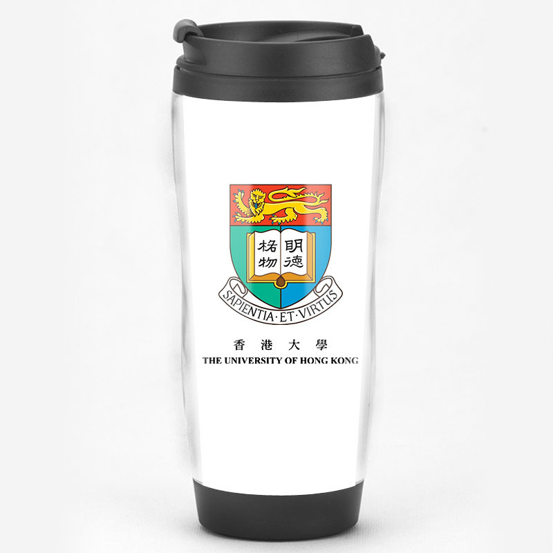 HKU 주변 기념품 학교 휘장 로고 맞춤형 물컵 HKU 졸업 시즌 유학생을 위한 HKU 선물