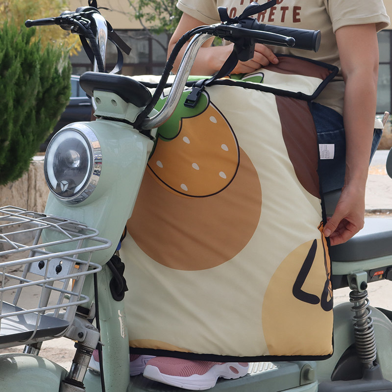 电动车挡风被加绒加厚冬季电瓶车内搭被办公室护腿小被电摩防晒被