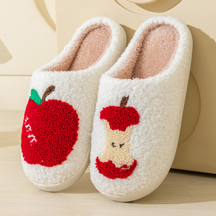 棉拖鞋女秋冬季厚底居家室内防滑踩屎感情侣毛绒绒月子鞋冬天保暖