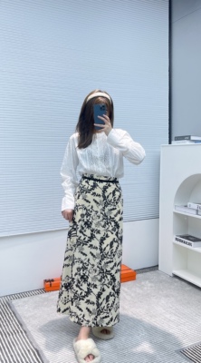 半身裙一字裙古典文艺刺绣