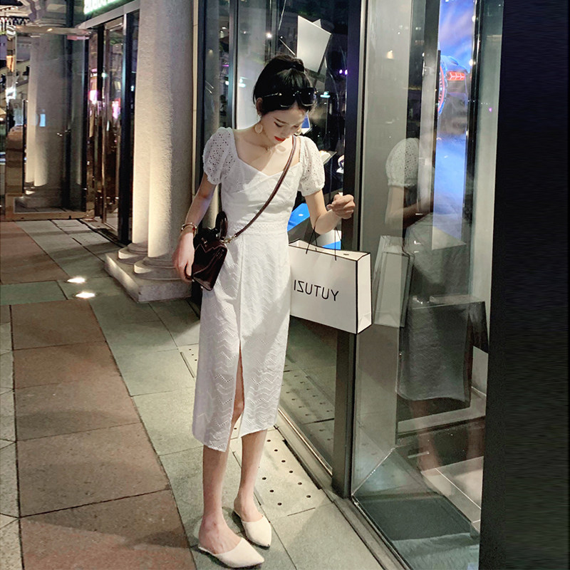 2019 new pattern French Light wind cooked Women's wear chic France Bellflower Dress Commentaries Sociologyin the Women's clothing/Boutique , Dress  category - from Buy2taobao.com to provide professional Taobao agent buy service