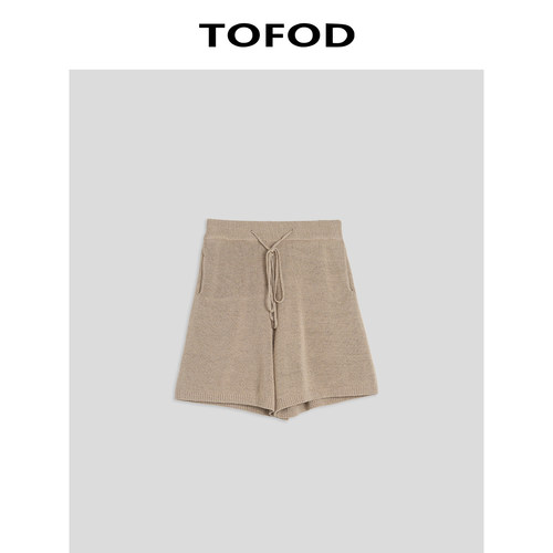 TOFOD 半日闲系列 细支日本进口和纸纱休闲短裤