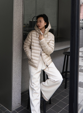 TOFOD 排骨鹅绒服 匈牙利进口95白鹅绒可溯源轻便保暖连帽羽绒服