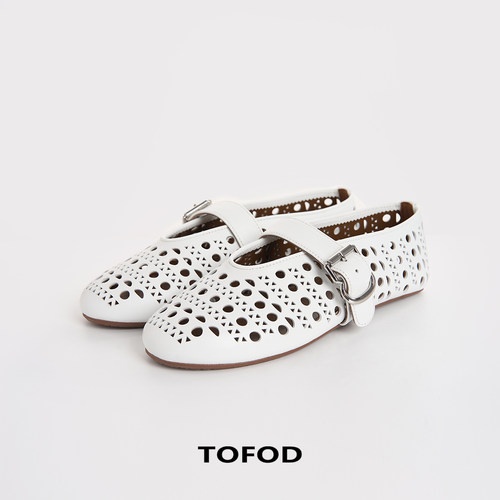 TOFOD空镜镂空玛丽珍女鞋
