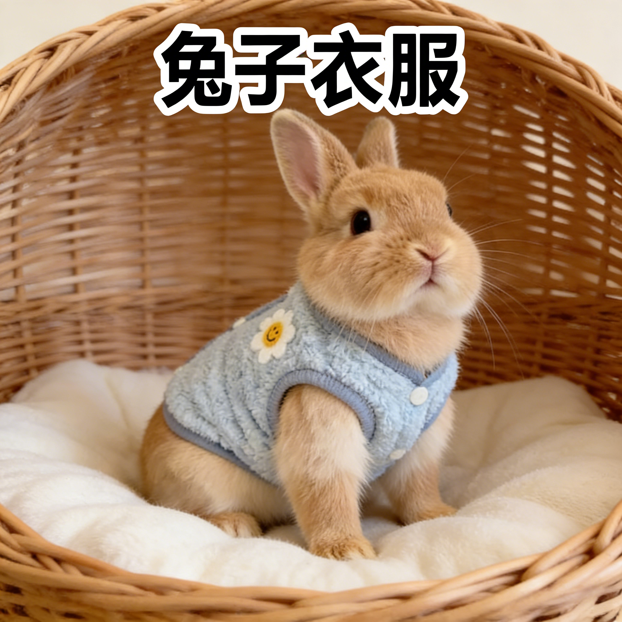 宠物兔子衣服冬天保暖专用外出可爱侏儒背心垂耳装扮毛绒宠物用品,宠物/宠物食品及用品,兔兔服饰,淘宝优惠券,粉丝福利购,淘宝优惠卷