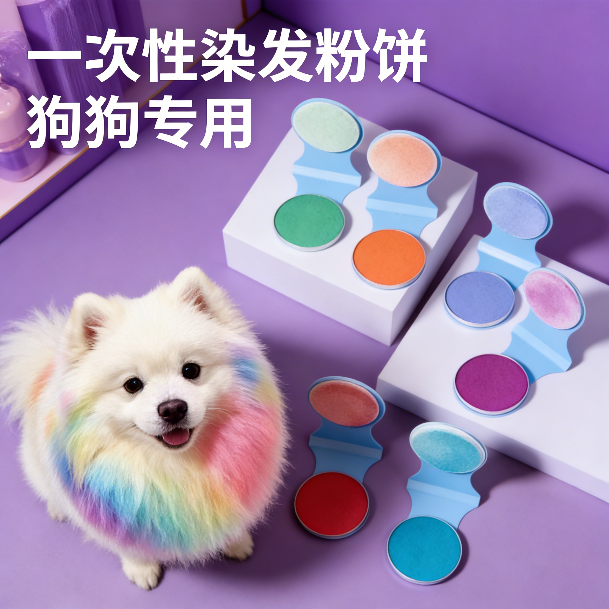 萨摩耶专用狗染发剂宠物白