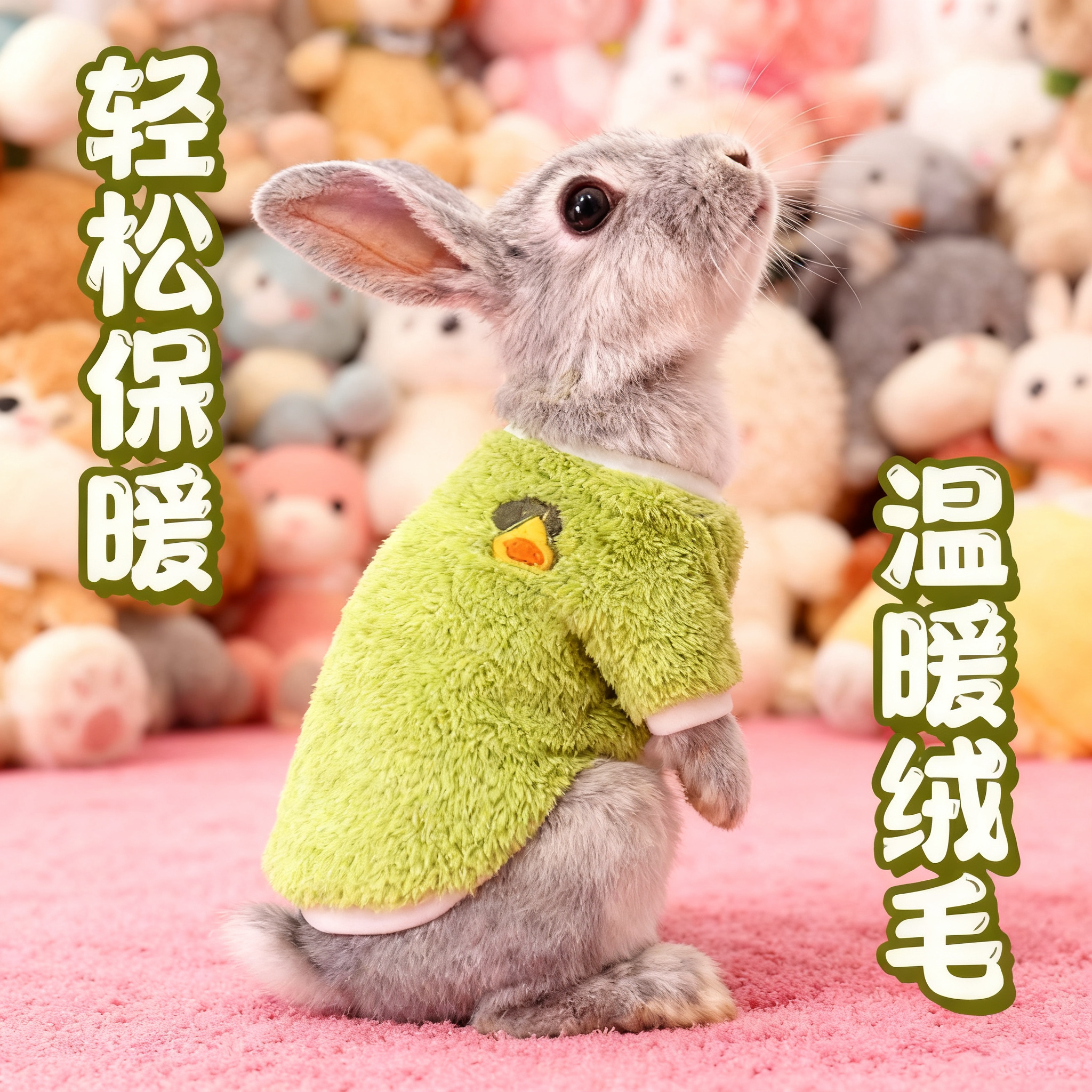 给小兔子冬天穿的衣服过冬用品多巴胺护肚子垂耳侏儒专用保暖加厚,宠物/宠物食品及用品,猫宠物服装/雨衣（新）,淘宝优惠券,粉丝福利购,淘宝优惠卷