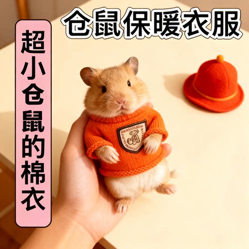 仓鼠穿的小衣服保暖秋冬天