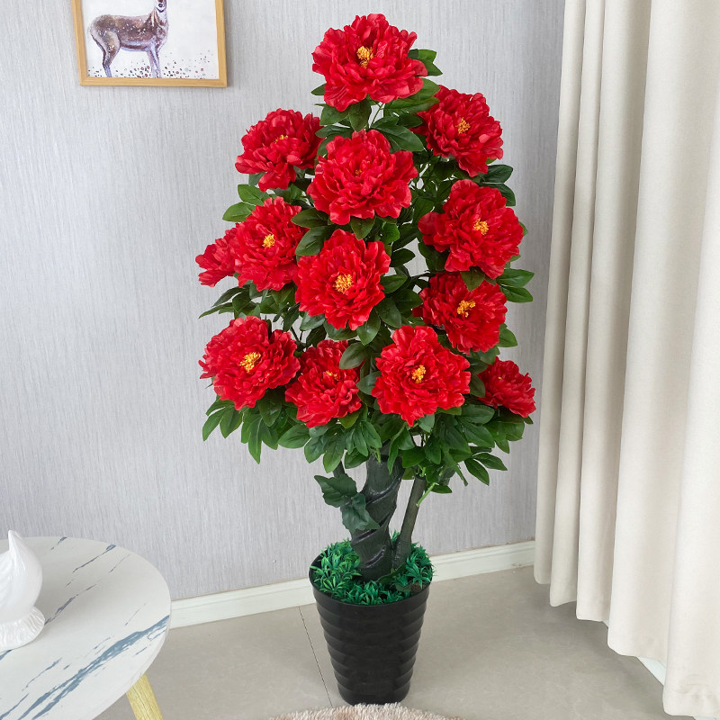 仿真绿植牡丹树假树落地景假花大型牡丹花室内装饰落地盆栽仿真花,鲜花速递/花卉仿真/绿植园艺,仿真绿植,淘宝优惠券,粉丝福利购,淘宝优惠卷