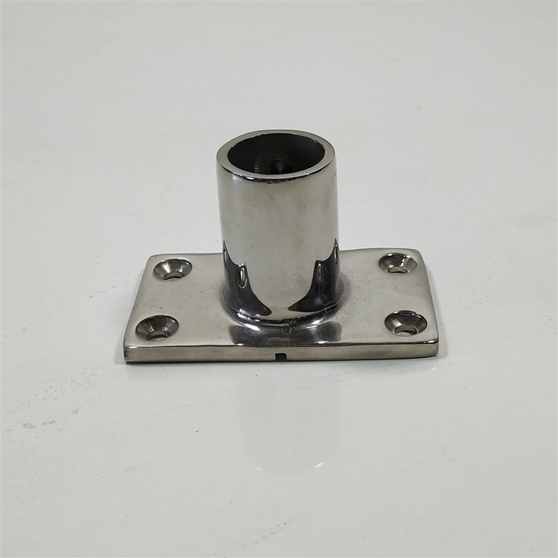 游艇配件 不锈钢方管座90°22MM 遮阳伞公用 船舶配件 船用五金