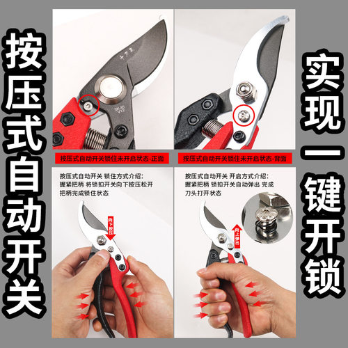 SK5高端修枝剪树枝剪刀园林剪 果树园艺剪刀盆景园艺花卉花枝剪
